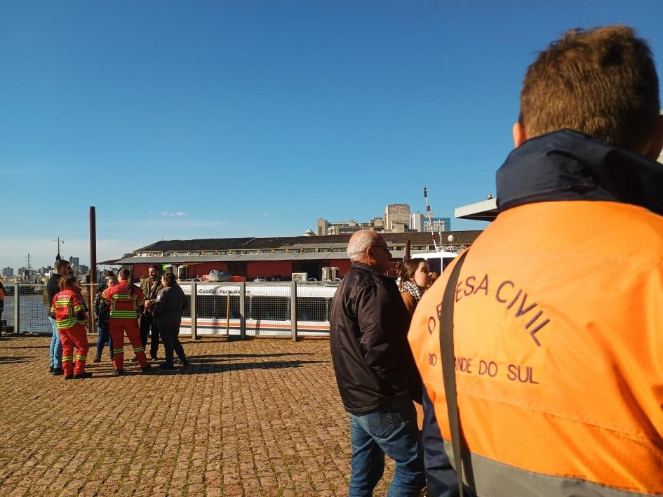Visita técnica no Guaíba encerra congresso internacional de Defesa Civil no Estado