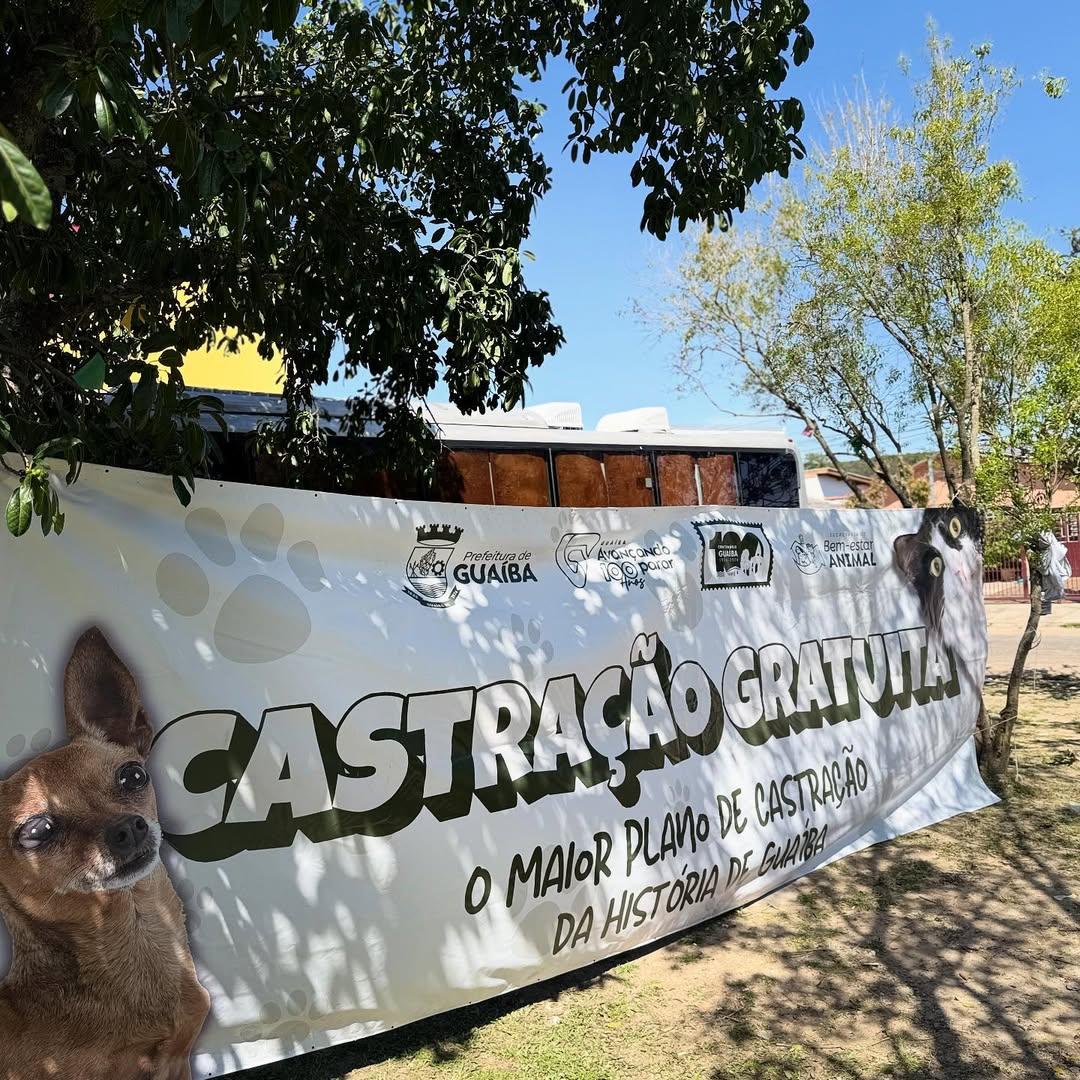 Castramóvel atenderá o bairro Santa Rita com castrações gratuitas em Guaíba; Saiba como participar