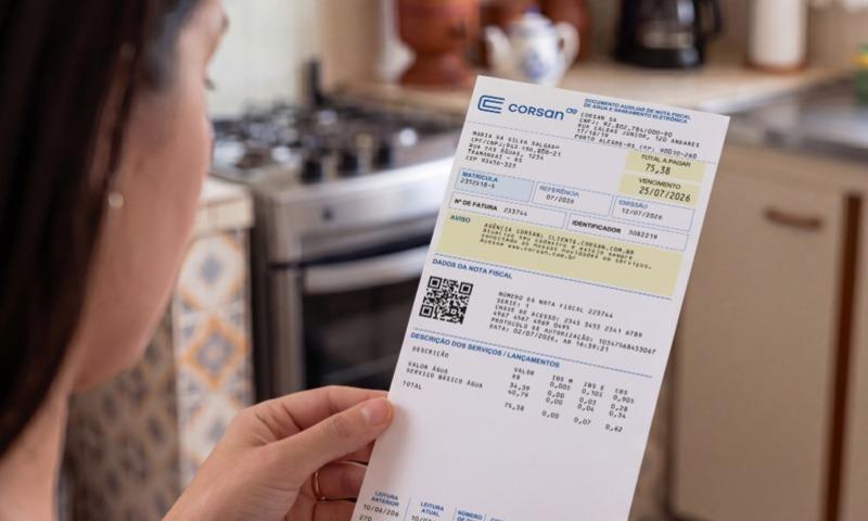 Corsan adota novo modelo de fatura para ampliar transparência aos clientes