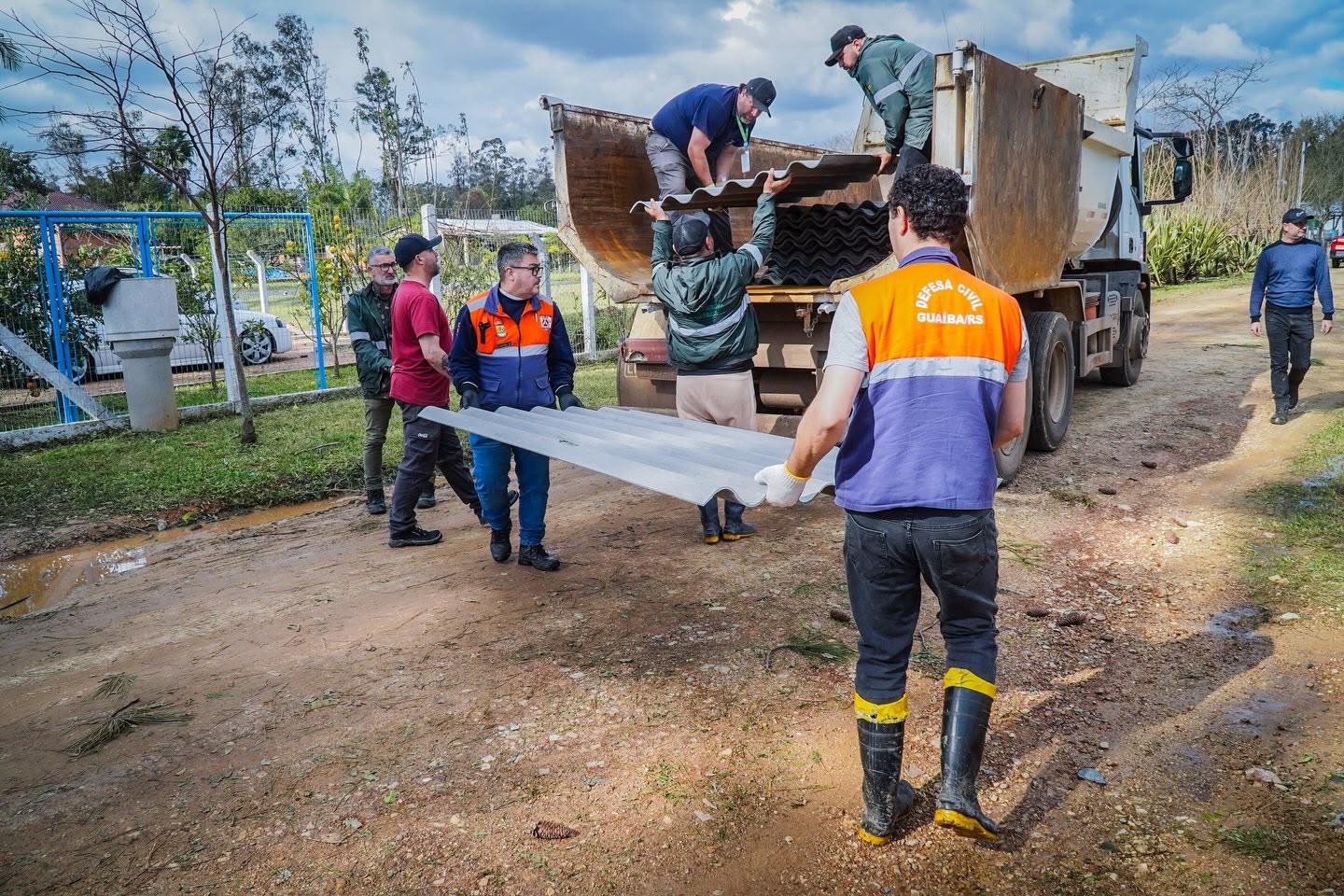 Guaíba inicia arrecadação de alimentos e itens de higiene para famílias atingidas pelo temporal em Eldorado do Sul