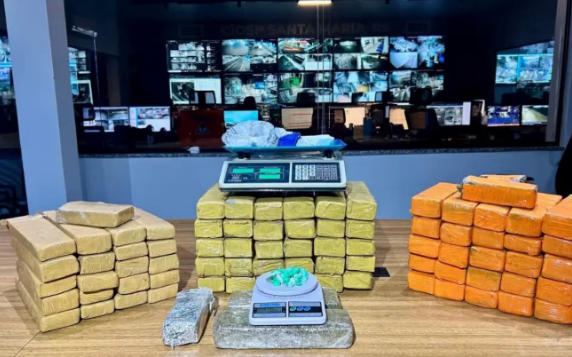 Militar do Exército é preso com mais de 53 quilos de maconha e cocaína em Santa Maria
