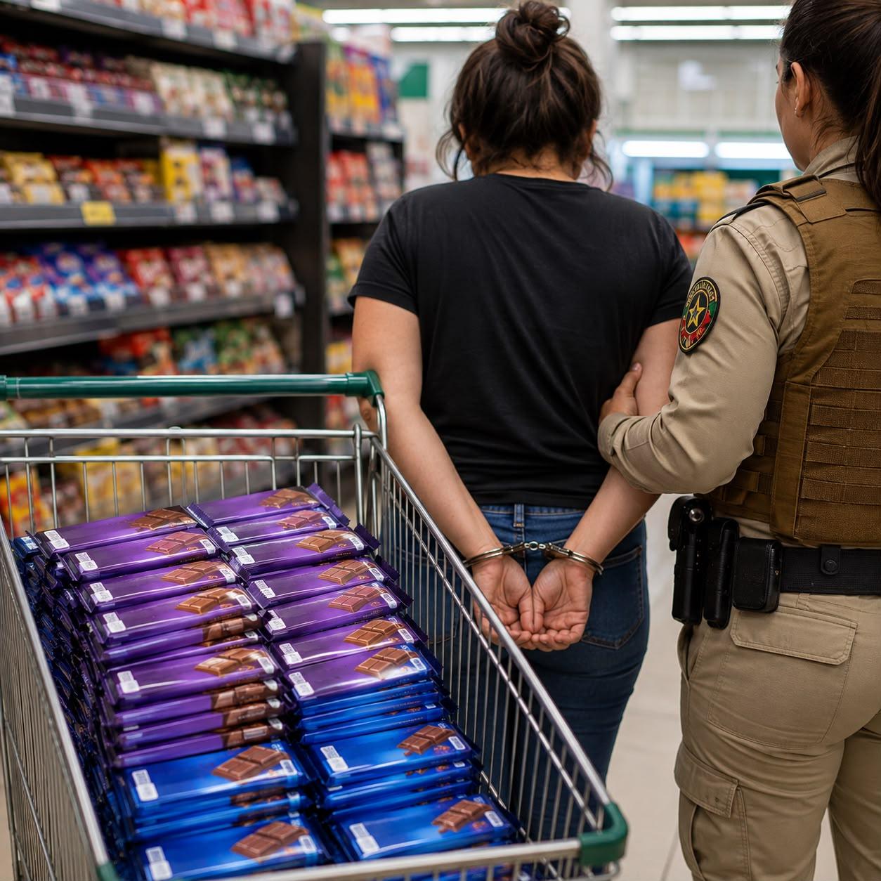 Mulher é presa após tentar furtar 44 barras de chocolate em supermercado de Chapecó