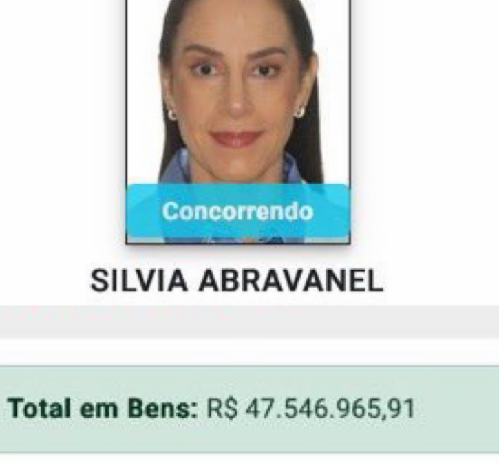 Silvia Abravanel declara patrimônio de quase R$ 48 milhões à Justiça Eleitoral