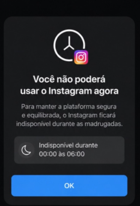 Instagram pode bloquear acesso de adolescentes durante a madrugada nos Estados Unidos
