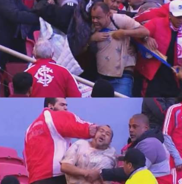 Torcedor do Santos é 4gr3d1d0 após supostamente se infiltrar na torcida do Inter no Beira-Rio