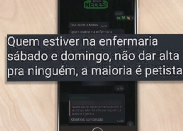 Médica é demitida após sugerir que pacientes do PT não recebessem alta hospitalar durante eleições