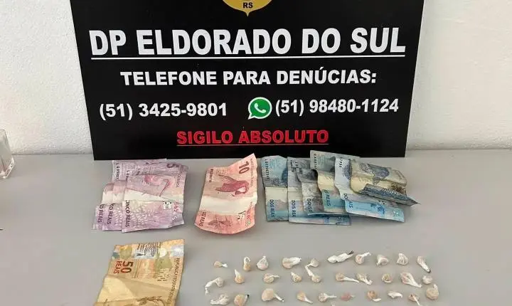 Adolescente de 16 anos é apreendido por ato infracional análogo ao tráfico de drogas em Eldorado do Sul