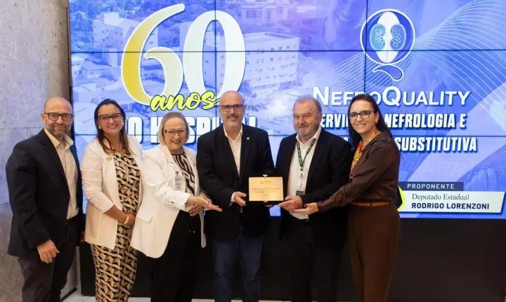 Assembleia Legislativa homenageia 60 anos da Associação Hospitalar Vila Nova e reconhece atuação da NefroQuality