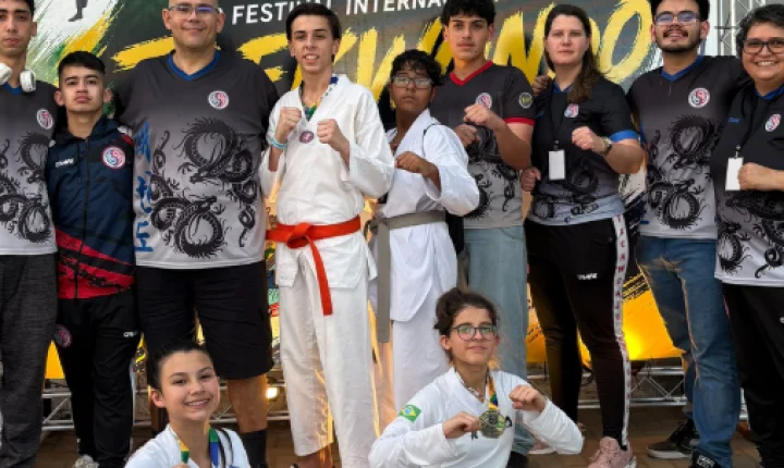 Atletas de Guaíba conquistam sete medalhas no Festival Internacional de Taekwondo em Jaquirana