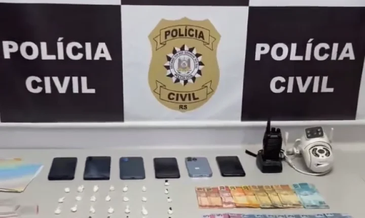 Brigada Militar e Polícia Civil prendem quatro pessoas em ação contra o tráfico em Butiá