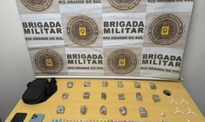 Brigada Militar prende duas pessoas por tráfico de drogas no bairro Sans Souci em Eldorado do Sul