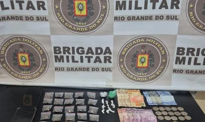 Butiá: Brigada Militar prende dois homens por tráfico de drogas