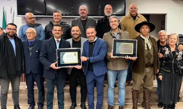 Câmara de Guaíba concede títulos honoríficos a deputado federal e ex-prefeito durante sessão solene
