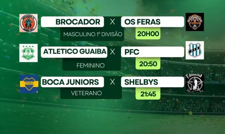 Campeonato Municipal de Guaíba 2026 inicia nesta terça-feira com jogos do futebol sete 