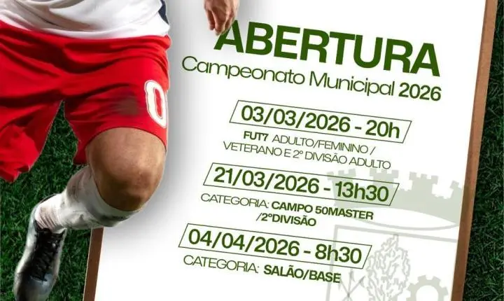 Campeonato Municipal de Guaíba 2026 inicia nesta terça-feira com jogos do futebol sete 