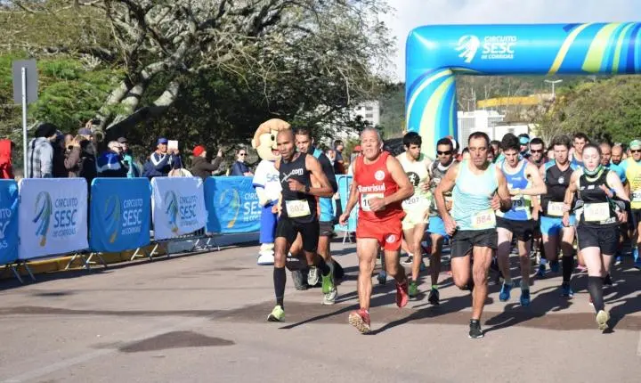 Circuito Sesc de Corridas terá etapa em Guaíba no dia 28 com provas, caminhada e corrida infantil
