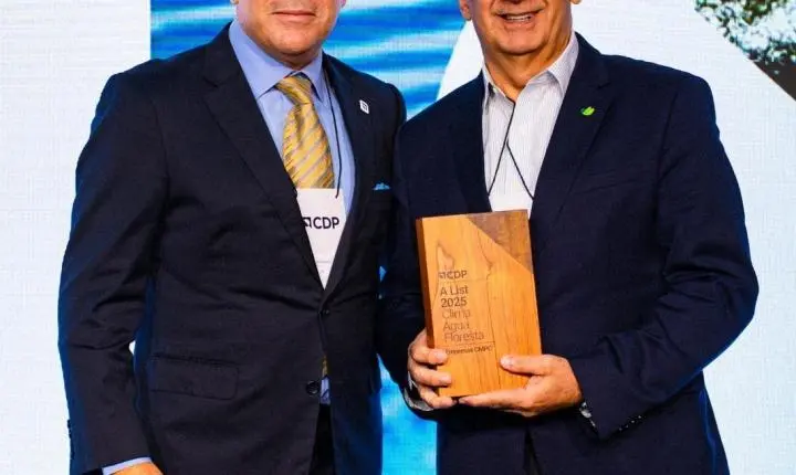 CMPC recebe classificação Triple A em premiação internacional voltada à agenda ambiental