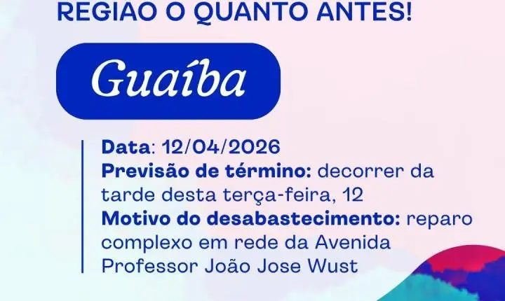 Conserto em rede da Corsan pode afetar abastecimento no bairro Colina, em Guaíba