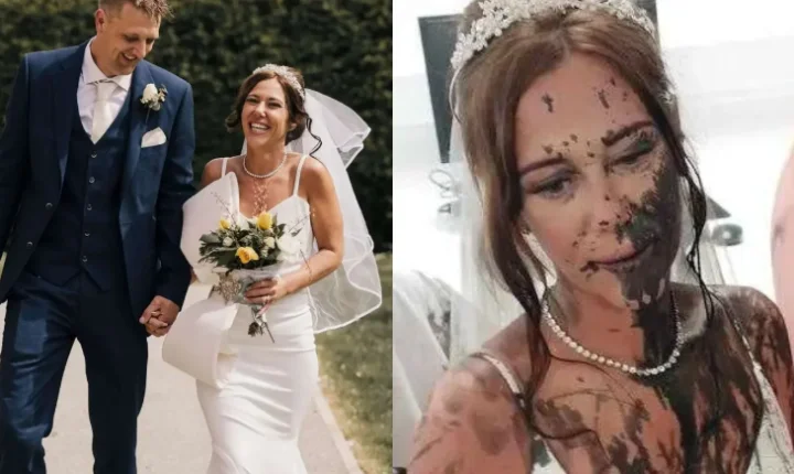 Cunhada invade casamento e joga tinta preta no vestido da noiva após ser proibida de ir à festa