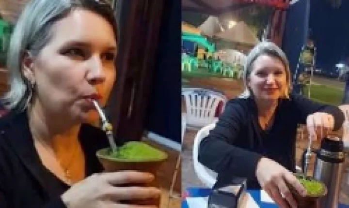 Elize Matsunaga reaparece tomando chimarrão em trailer e imagens repercutem nas redes sociais