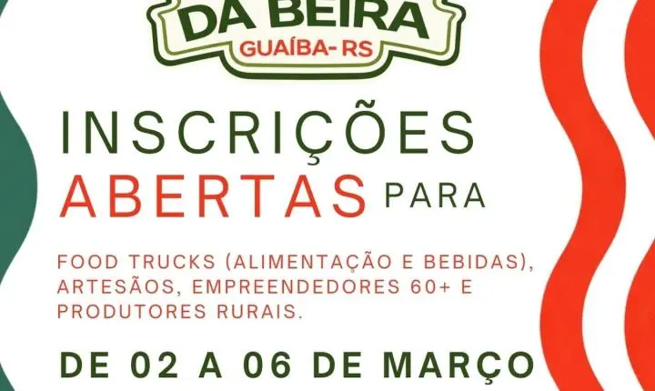 Estão abertas até 6 de março as inscrições para o Brique da Beira em Guaíba