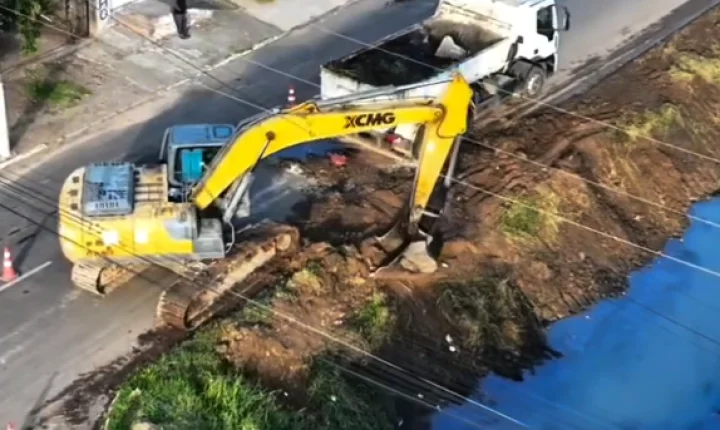 Guaíba conclui limpeza de valos na Zona Norte com retirada de 293 cargas de resíduos