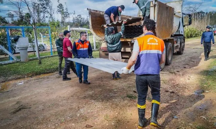 Guaíba inicia arrecadação de alimentos e itens de higiene para famílias atingidas pelo temporal em Eldorado do Sul
