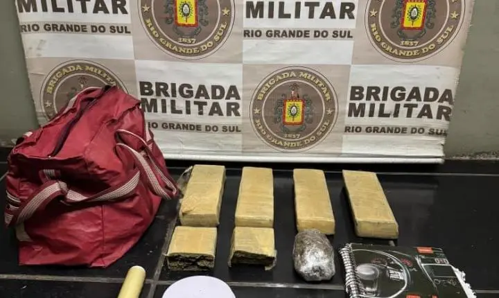 Homem é preso com quase 4 quilos de maconha em Charqueadas