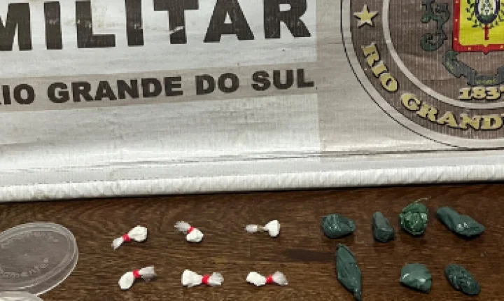 Homem é preso por tráfico de drogas no Centro de Charqueadas