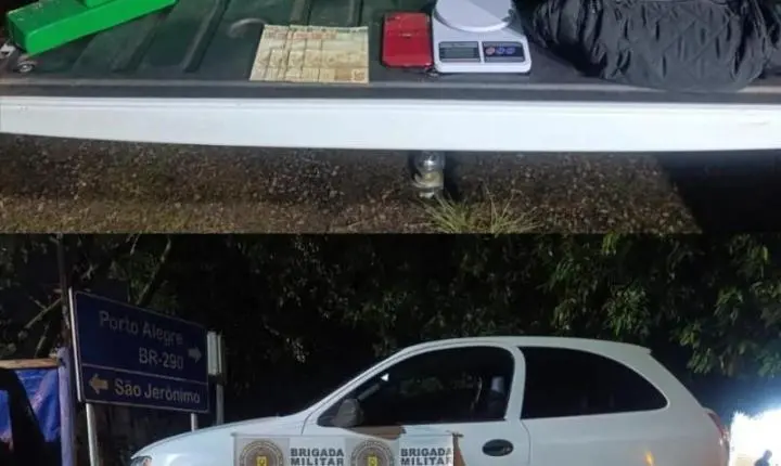 Jovem de 18 anos é preso após apreensão de mais de 12 quilos de maconha em Charqueadas