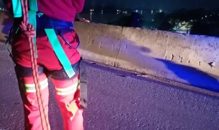 Jovem é resgatado na Ponte do Jacuí em Eldorado do Sul após operação conjunta de segurança e socorro