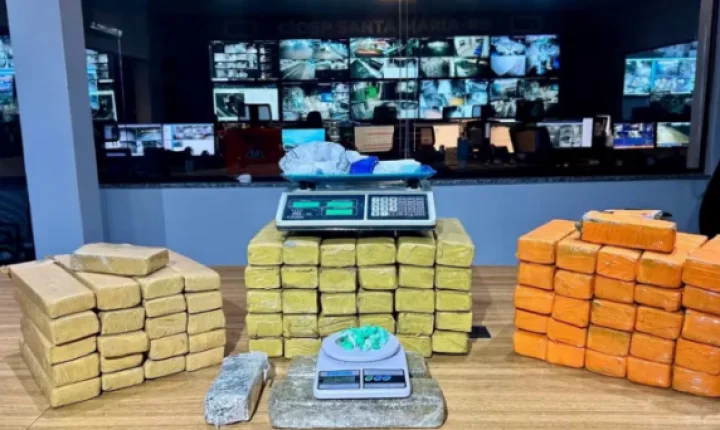 Militar do Exército é preso com mais de 53 quilos de maconha e cocaína em Santa Maria