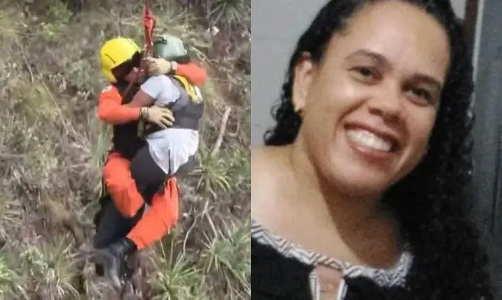 Mulher de 41 anos encontrada em penhasco  ficou escondida por medo do ex-companheiro