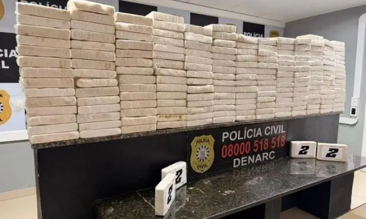 Polícia Civil apreende 201 quilos de cocaína durante abordagem na BR-290, em Porto Alegre