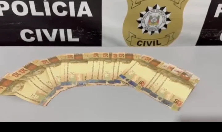 Polícia Civil prende mulher e apreende cédulas falsas em ação contra agiotagem em Charqueadas