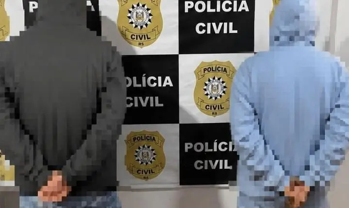 Polícia Civil prende dois investigados por agressão e incêndio de residência em Charqueadas