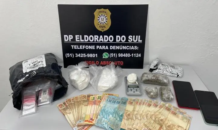 Polícia Civil prende dois suspeitos por tráfico de dr0g4s em Eldorado do Sul