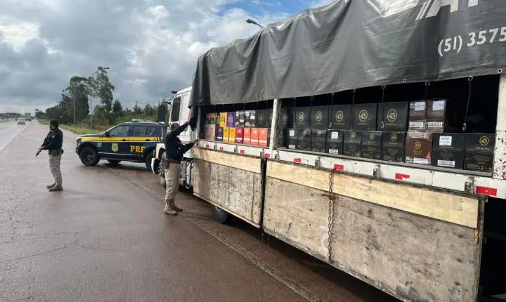 PRF apreende carga de bebidas importadas avaliada em R$ 251 mil em Eldorado do Sul