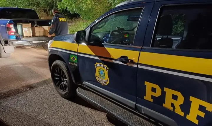 PRF prende casal com acessórios de uso restrito para armas trazidos do Uruguai em Pantano Grande