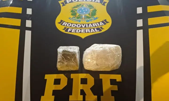 PRF prende mulher com cocaína e maconha em carro de aplicativo na BR-290