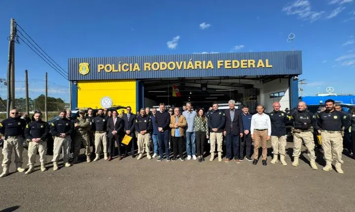 PRF recebe viaturas blindadas, tasers e melhorias em unidades operacionais no RS