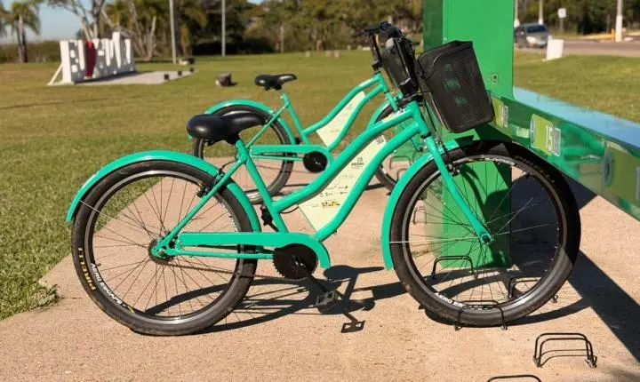 Projeto Pedal Sustentável disponibiliza 50 bicicletas gratuitas em cinco pontos de Guaíba