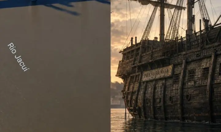 Um “navio fantasma” está no fundo do Guaíba e milhares passam por ele todos os dias sem saber