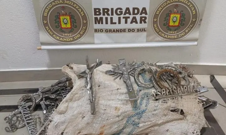 Videomonitoramento da Brigada Militar leva à prisão de homem por furto em cemitério no RS